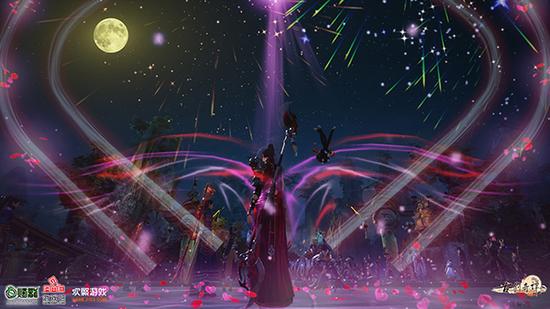 图5 《古剑奇谭网络版》烟花庆典美景