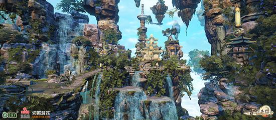 图6 《古剑奇谭网络版》全新主城“步云洲”