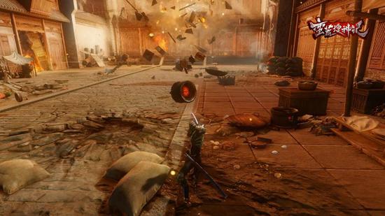 图5：真实物理互动，场景可破坏