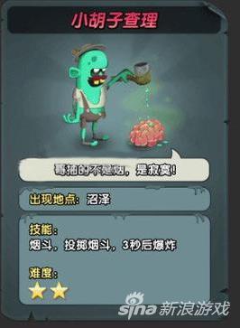 僵尸榨汁机boss图鉴大全之小胡子查理解析