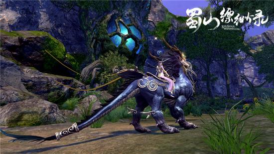 驾驭的水麒麟是奇遇“神仙放屁”的重要NPC，或可收水麒麟为坐骑