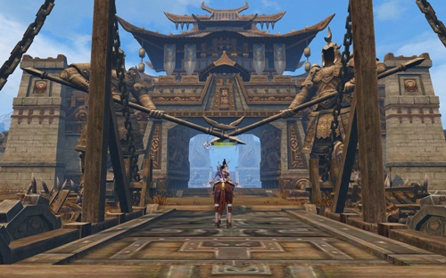 《西楚霸王》中气势宏伟的襄阳城门