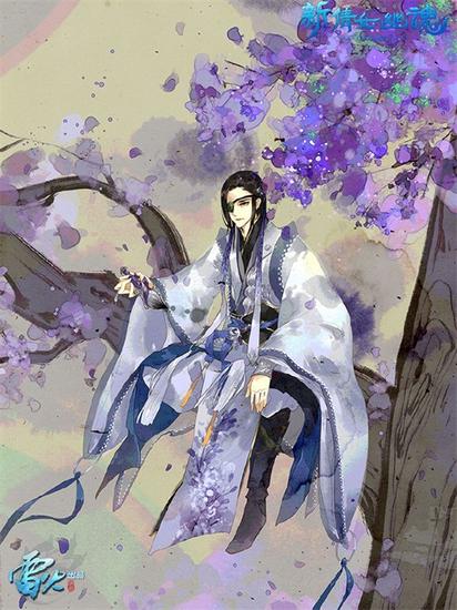 蓝楹花下翩翩公子