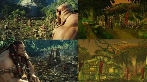 为了还原游戏场景，《魔兽》采用全CG打造