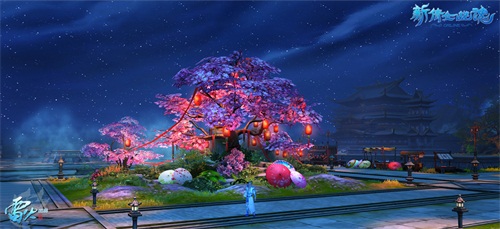 夜色下帮会城市美如画