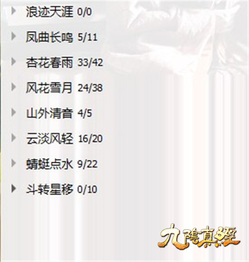 九阴真经花式分组