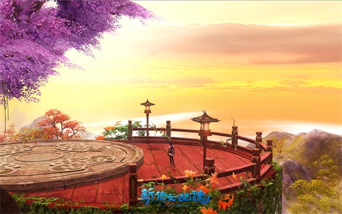 落霞峰上，永不落霞。