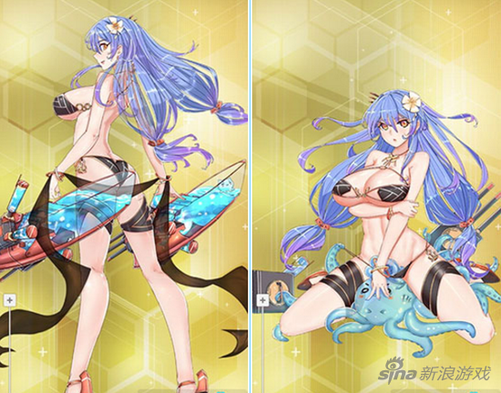 舰少女r海妈泳装皮肤一览海伦娜泳装换装