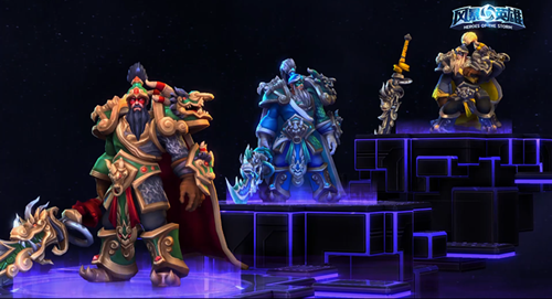 武圣皮肤在游戏内的展示效果