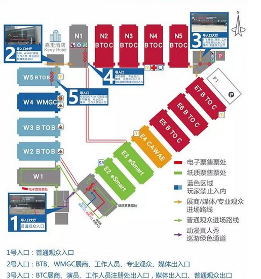 E7展馆就在右上角