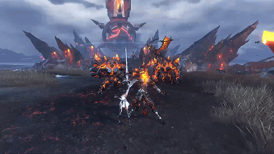 珑夏第二形态大招gif