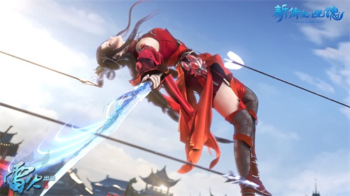 擂台上身姿矫健