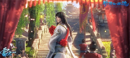 传统的中式婚礼游行