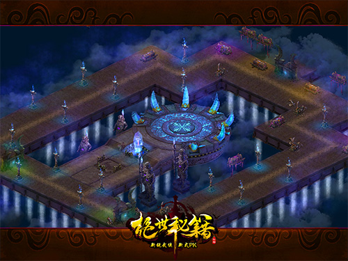 图4游戏副本楼兰古墓全景