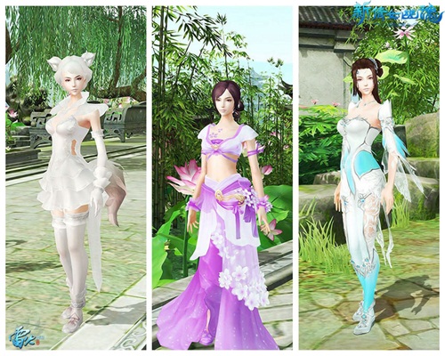 图5 全服幽梦天使尊享经典时装（摇光狸&樱华·罗兰&蓝夏）