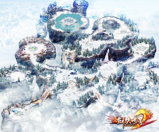 战前的静谧 银装素裹常羊宫