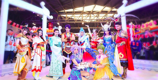 《梦幻西游》2015嘉年华中，《梦幻西游》电脑版coser大合照