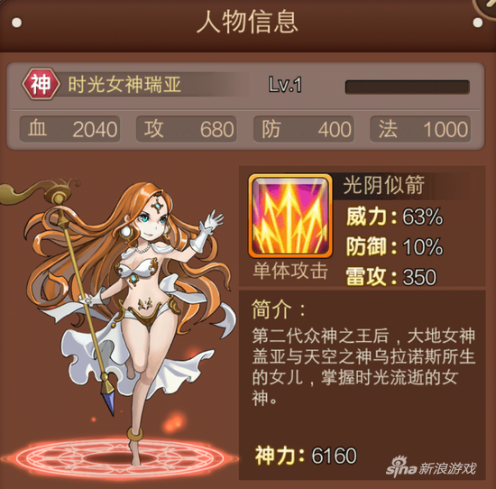 天使童话online时光女神瑞亚 掌握时光流逝