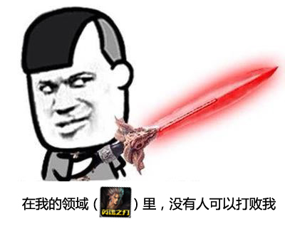 2在我的领域里，没有人可以打败我