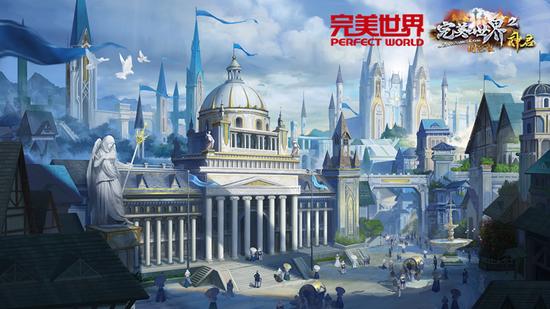 图1：白帝城场景原画