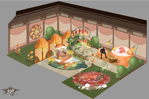 伞村主题 新款家具风格梦幻