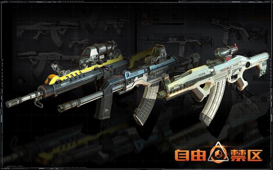 仔细观察，每把武器都有专属制造商标记！