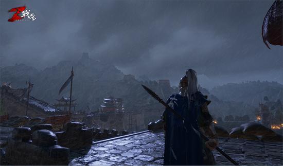 图四：烟雨中，雄关长城，铁甲肃杀