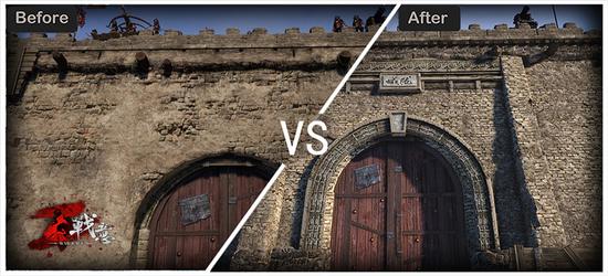 泥土和砖石的层次得到了很好的体现