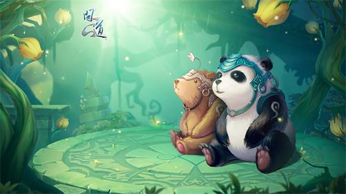 《问道》坐骑至尊太极熊原画