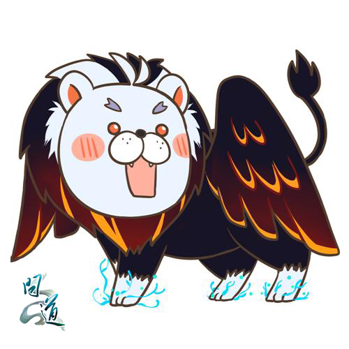 《问道》翻羽Q版手绘图