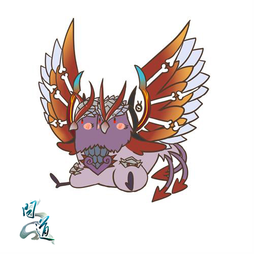 《问道》噬地Q版手绘图