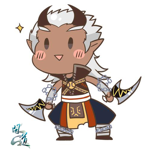 《问道》祸斗Q版手绘图