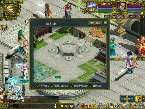 配图1：全新帮派总坛地图