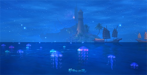 荧光海域美轮美奂