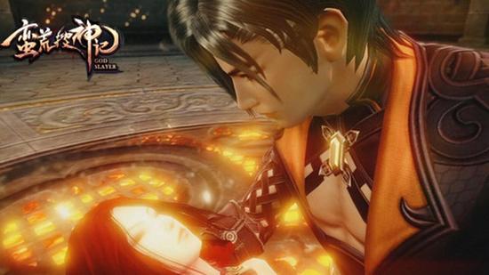 雨师妾倒在拓拔野怀中