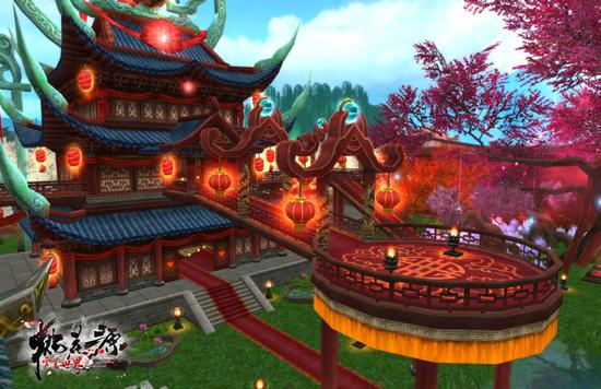 图6：中式宫殿红墙绿瓦