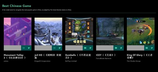 《剑网3》重制版荣获中国粉丝选择奖提名