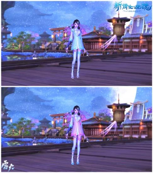 染色前后的色调变化