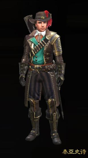 复古混杂科技风的枪手造型