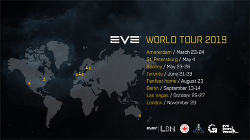 EVE 2019世界巡回行程