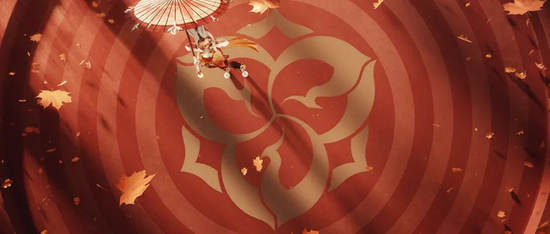 △ 长安赛年中出现的以宝相花纹为灵感的图纹设计