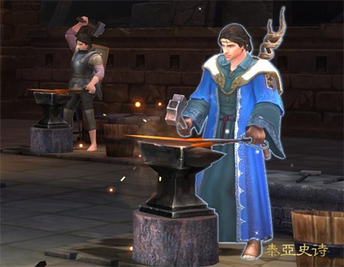 几十个玩家一起修装备的场面十分壮观