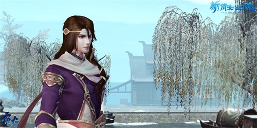 漫步在冬日杭城的乔寻影