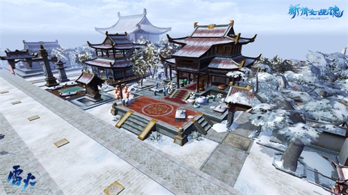 白雪皑皑的北京城