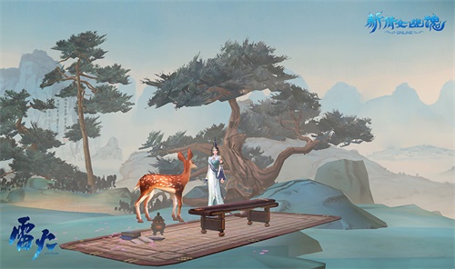 山中停留，与鹿为伴