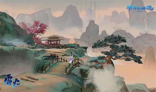 山水长卷，全新水墨风场景