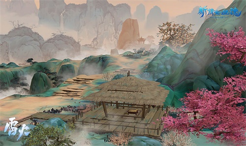 山间小亭，闲坐赏四处美景