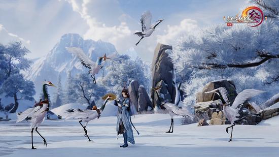 纯阳门派跟宠鹤