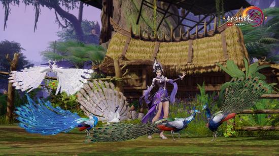 五毒门派跟宠孔雀