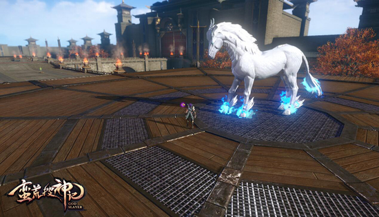 瓮城幻境里的冰焰驹BOSS